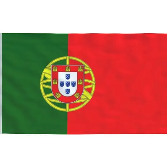 Farverigt Portugals flag 90x150 cm - Holdbart polyester | Farve: Flere farver | Størrelse: 90x150 cm