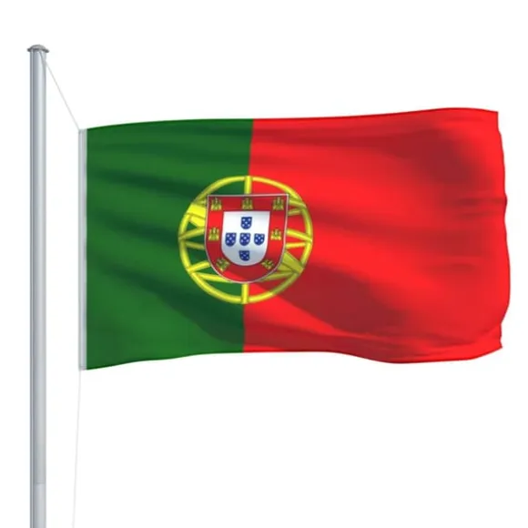 Farverigt Portugals flag 90x150 cm - Holdbart polyester | Farve: Flere farver | Størrelse: 90x150 cm