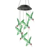 Farveskiftende Solar LED Wind Chimes Lys til have og balkon
