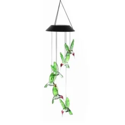 Farveskiftende Solar LED Wind Chimes Lys til have og balkon