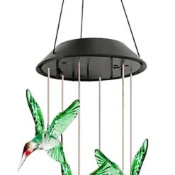 Farveskiftende Solar LED Wind Chimes Lys til have og balkon