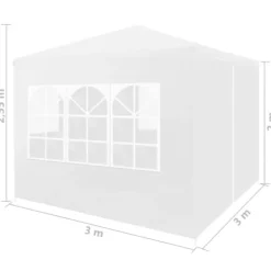 Festtelt 3 x 3 m hvid - Festtelt - Festtelte - Home & Living