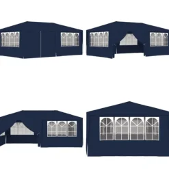 Festtelt med sidevægge 4x6 m 90 g/m² blå - Festtelt - Festtelte - Home & Living