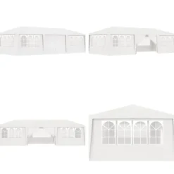 Festtelt med sidevægge 4x9 m 90 g/m² hvid - Festtelt - Festtelte - Home & Living