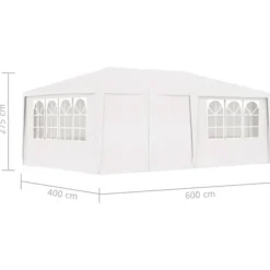 Festtelt med sidevægge 4x6 m 90 g/m² hvid - Festtelt - Festtelte - Home & Living