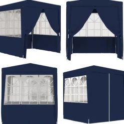 Festtelt med sidevægge 2,5x2,5 m 90 g/m² blå - Festtelt - Festtelte - Home & Living
