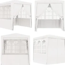Festtelt med sidevægge 2,5x2,5 m 90 g/m² hvid - Festtelt - Festtelte - Home & Living