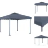 Festtelte & havepavilloner - Living pavillon 300x300 cm aluminium antracitgrå