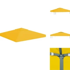 Festtelte & havepavilloner – tage - Living pavillontopdække i 2 lag 3x3 m 310 g/m² gul