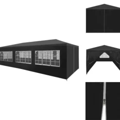 Festtelte & havepavilloner - Living festtelt 3 x 9 m antracitgrå