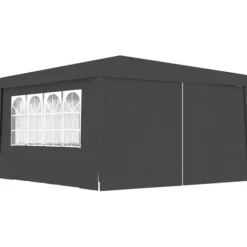 Festtelte & havepavilloner - Living festtelt med sidevægge 4x4 m 90 g/m² antracitgrå