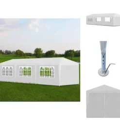 Festtelte & havepavilloner - Living festtelt 3 x 9 m hvid