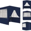 Festtelte & havepavilloner - Living festtelt med sidevægge 2,5x2,5 m 90 g/m² blå
