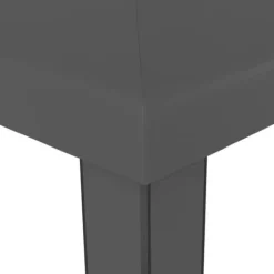 Festtelte & havepavilloner - Living pavillon med dobbelt tag og LED-lyskæder 3x3 m antracitgrå