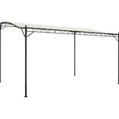 Festtelte & havepavilloner - Living baldakin 4x3 m 180 g/m² stof og stål cremefarvet