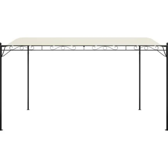 Festtelte & havepavilloner - Living baldakin 4x3 m 180 g/m² stof og stål cremefarvet