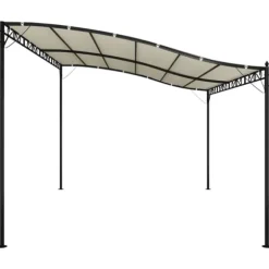 Festtelte & havepavilloner - Living baldakin 4x3 m 180 g/m² stof og stål cremefarvet