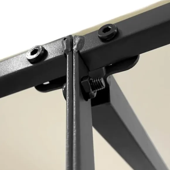 Festtelte & havepavilloner - Living baldakin 4x3 m 180 g/m² stof og stål cremefarvet