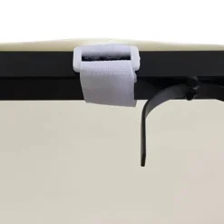 Festtelte & havepavilloner - Living baldakin 4x3 m 180 g/m² stof og stål cremefarvet