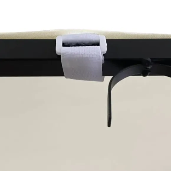 Festtelte & havepavilloner - Living baldakin 4x3 m 180 g/m² stof og stål cremefarvet