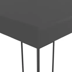 Festtelte & havepavilloner - Living pavillon med LED-lyskæder 3x4 m antracitgrå