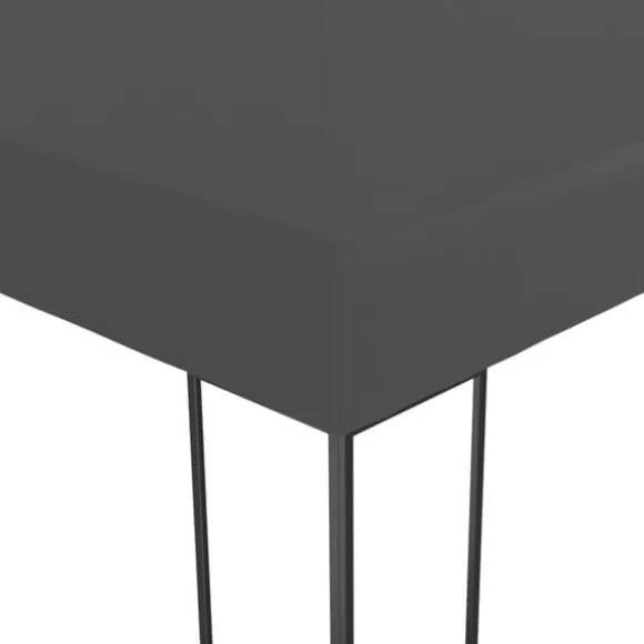 Festtelte & havepavilloner - Living pavillon med LED-lyskæder 3x4 m antracitgrå