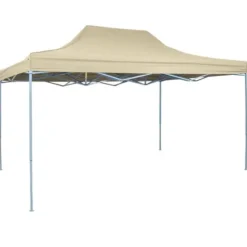 Festtelte & havepavilloner - Living foldbart telt pop-up 3 x 4,5 m cremefarvet