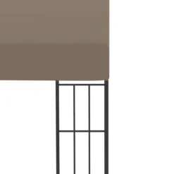 Festtelte & havepavilloner - Living vægmonteret pavillon 4x3 m stof gråbrun
