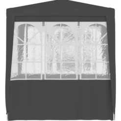 Festtelte & havepavilloner - Living festtelt med sidevægge 2x2 m 90 g/m² antracitgrå