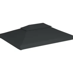 Festtelte & havepavilloner – tage - Living pavillontopdække i 2 lag 310 g/m² 4x3 m antracitgrå