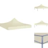 Festtelte & havepavilloner – tage - Living tag til festtelt 2x2 m 270 g/m² cremefarvet