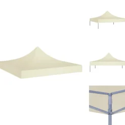 Festtelte & havepavilloner – tage - Living tag til festtelt 2x2 m 270 g/m² cremefarvet