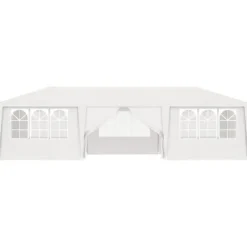 Festtelte & havepavilloner - Living festtelt med sidevægge 4x9 m 90 g/m² hvid