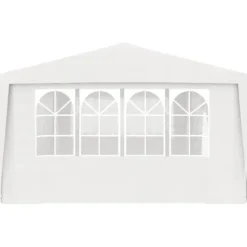 Festtelte & havepavilloner - Living festtelt med sidevægge 4x9 m 90 g/m² hvid