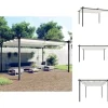 Festtelte & havepavilloner - Living havepavillon med sammenrulleligt tag 4x3 m cremefarvet