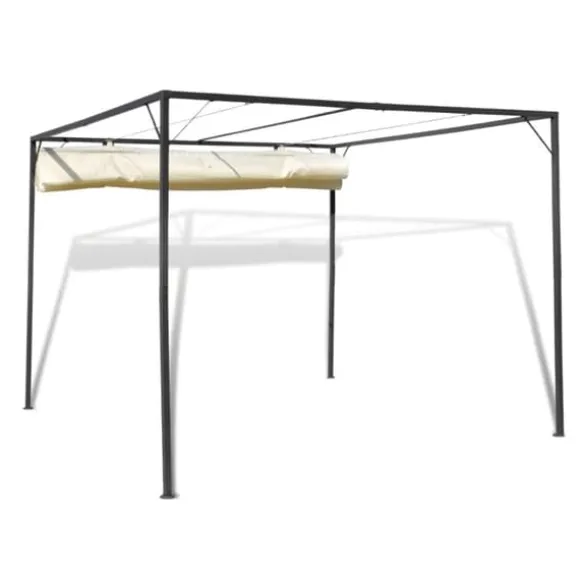 Festtelte & havepavilloner - Living havepavillon med tilbagetrækkeligt tag
