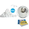 Filterkugler - Flowclear Polysphere - 3000 gram & WAYS skrubbebørste