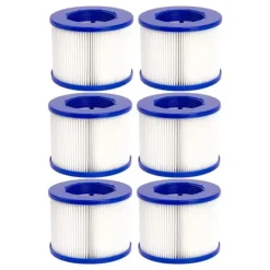 Filterpatron, Kompatibel med GYMAX Spa, Overlegen Filtrering,6Pcs