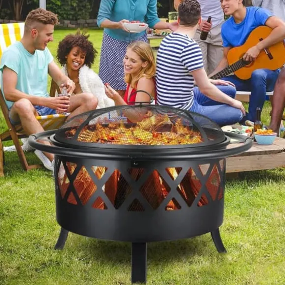 Fire Bowl, 81 cm Diameter, Funkbeskyttende Grillrist