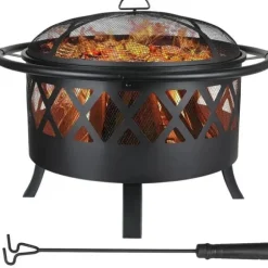 Fire Bowl, 81 cm Diameter, Funkbeskyttende Grillrist
