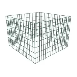 Firkantet kompostbeholder til haven - Robust og korrosionsbestandig | Størrelse: 100 x 100 x 70 cm