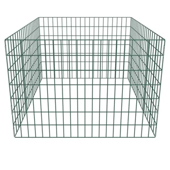 Firkantet kompostbeholder til haven - Robust og korrosionsbestandig | Størrelse: 100 x 100 x 70 cm