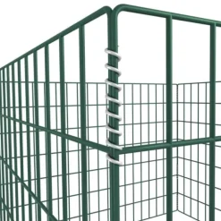 Firkantet kompostbeholder til haven - Robust og korrosionsbestandig | Størrelse: 100 x 100 x 70 cm