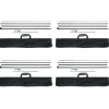 Fjerflagstang Kit 4 Pakker Swooper Flagstang 16,3 Fod med Jordpæle, Holdbar og Letvægts Design