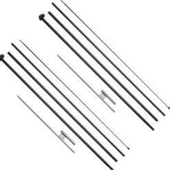Fjerflagstang Kit 2 Pakker Swooper 16,3 Fod med Jordpæle, Holdbar og Let at Montere