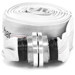Flad brandmandswebslange til vand med storz-stik 3'' 76 mm 8-24 bar 20 m