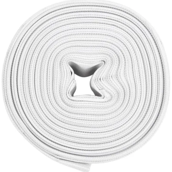 Flad PVC brandslange 30 m 1" - Højtryksvandslange | Farve: Gul | Størrelse: 30 m