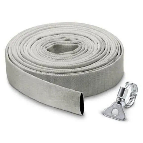 Flad tekstilslangesæt - KARCHER - 10 mx Ø 1''1/4 (32 mm) - Praktisk - Høj flowhastighed