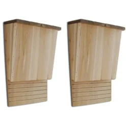 Fladdermusholkar 2-Pack - Vilsystem för Fladdermöss | Storlek: 22x12x34 cm
