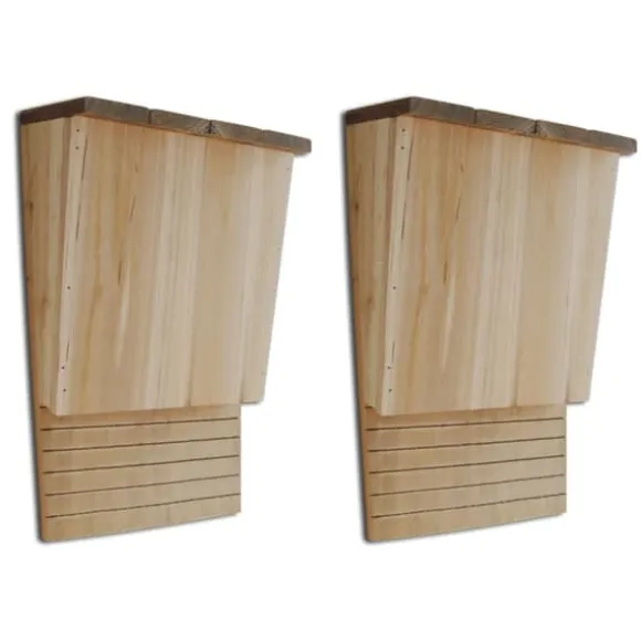 Fladdermusholkar 2-Pack - Vilsystem för Fladdermöss | Storlek: 22x12x34 cm